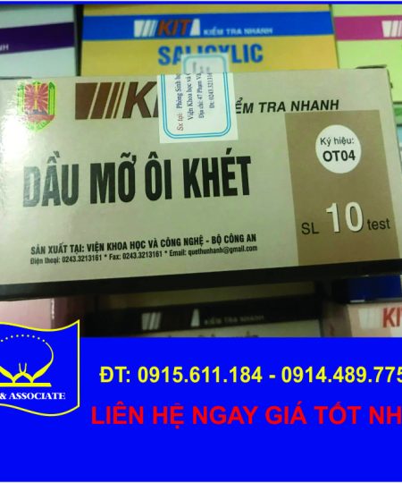 KIT TEST NHANH DẦU MỠ ÔI KHÉT OT04