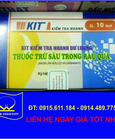 KIT TEST NHANH DƯ LƯỢNG THUỐC TRỪ SÂU VPR10 - BCA