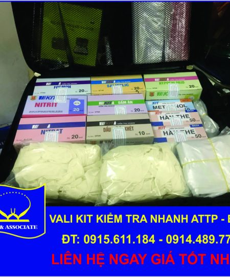 BỘ VALI 13 LOẠI KIT TEST NHANH ATTP (BCA)