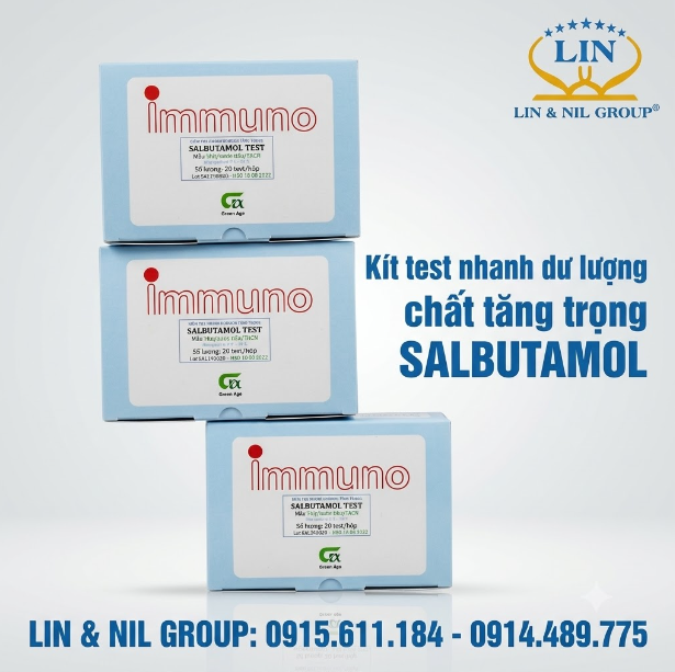 Kít test nhanh dư lượng chất tăng trọng SALBUTAMOL