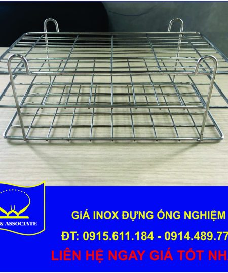 GIÁ INOX ĐỰNG ỐNG NGHIỆM