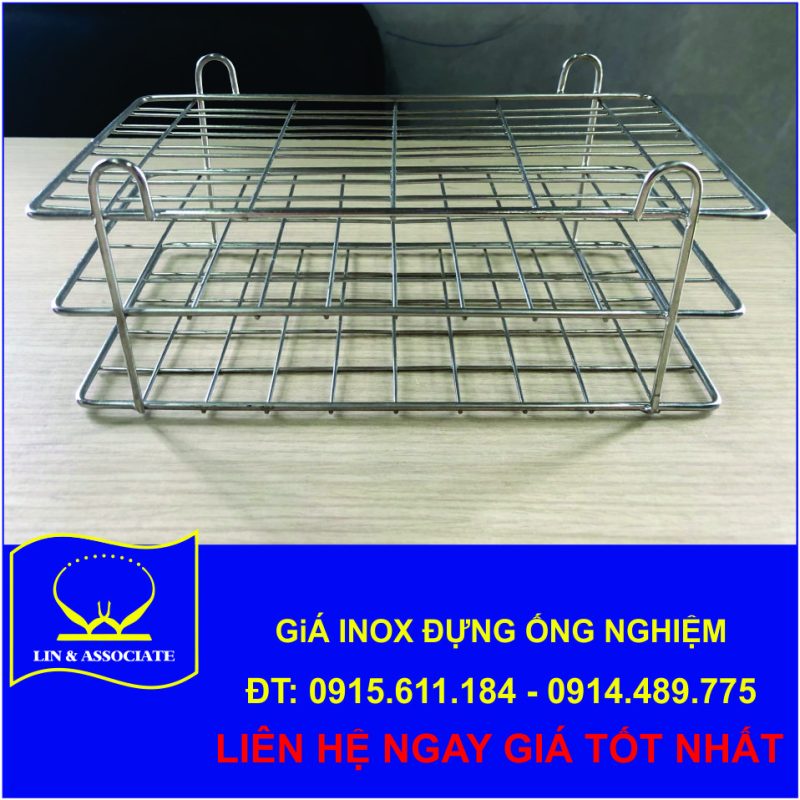 GIÁ INOX ĐỰNG ỐNG NGHIỆM
